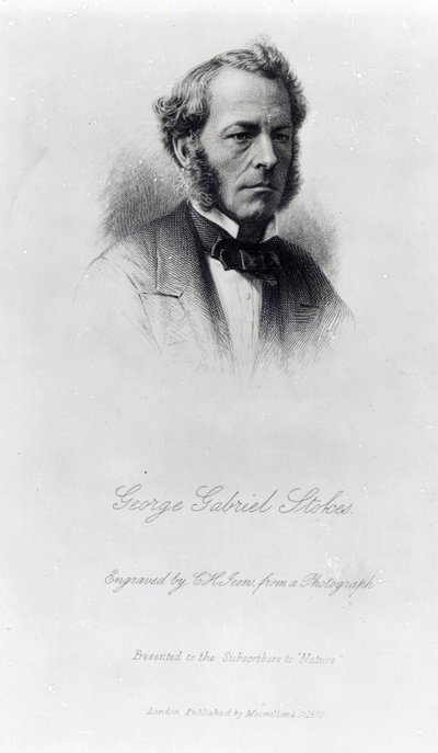 George Gabriel Stokes, graviert von C.H. Jeens, 1875 von English Photographer